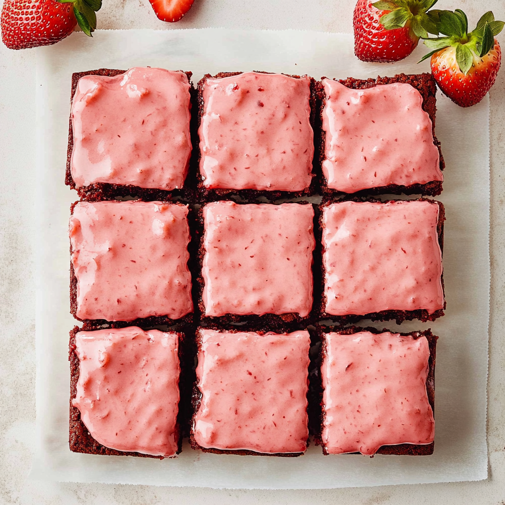 Sweeten Your Valentine’s Day with Strawberry Brownies!