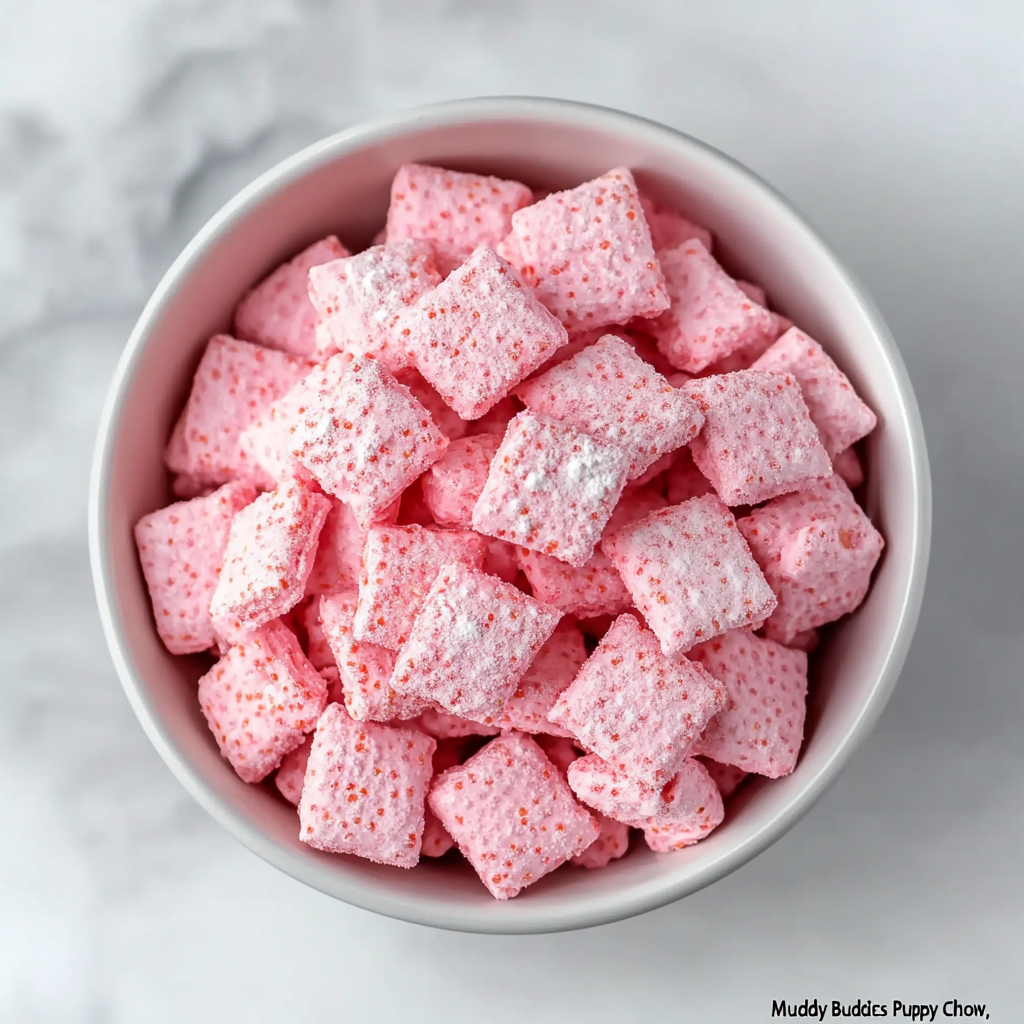 Easy Strawberry Shortcake Puppy Chow: A Sweet Twist on a Classic Treat!