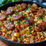 Cajun Sausage and Rice Skillet