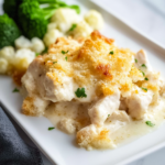 Keto Chicken Alfredo Casserole