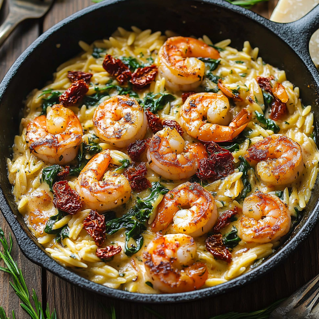 Creamy Shrimp Orzo – A 30-Minute One-Pan Wonder!