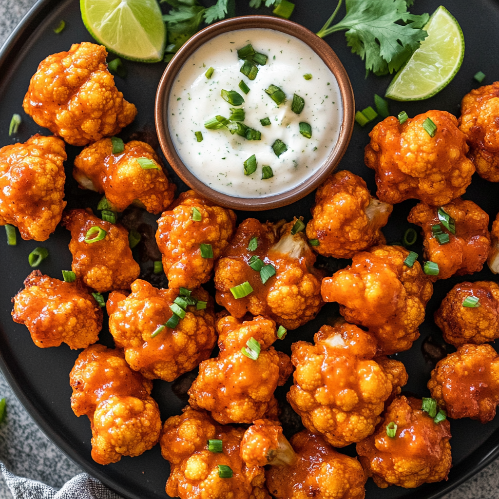 Air Fryer Buffalo Cauliflower Bites