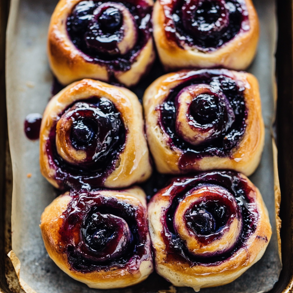 Blueberry Cinnamon Rolls: