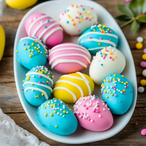 🌸 Easter Egg Oreo Balls – A Sweet Easter Treat! 🐰💖