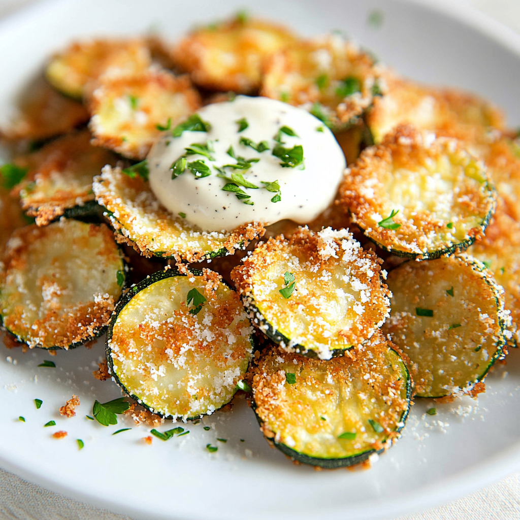 Crispy Baked Zucchini Chips