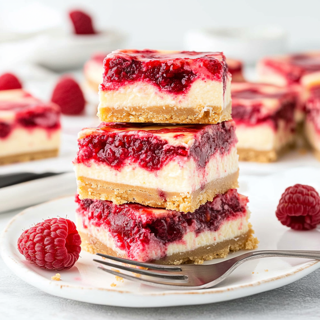 Raspberry Swirl Cheesecake Bars: A Perfect Valentine’s Day Dessert