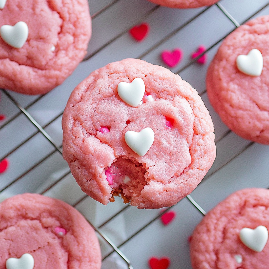 Valentine's Day Cake Mix Cookies