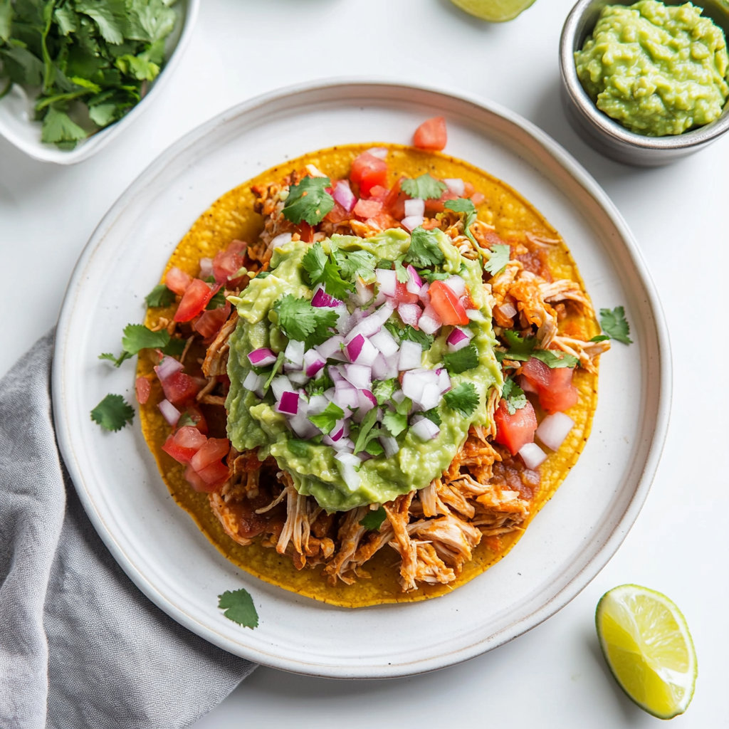 Healthy Chicken Tostadas