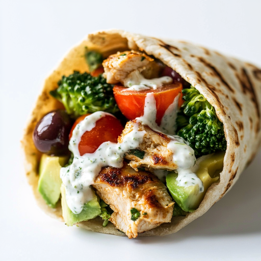 Mediterranean Chicken Wrap – Fresh, Flavorful & So Satisfying!