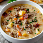 Easy Cheeseburger Soup