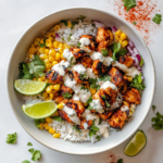 Street Corn Chicken Rice Bowl