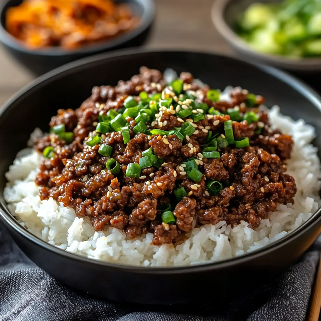 Korean Ground Beef Bowl