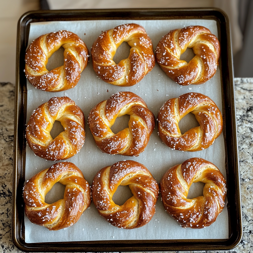 Sourdough Soft Pretzels