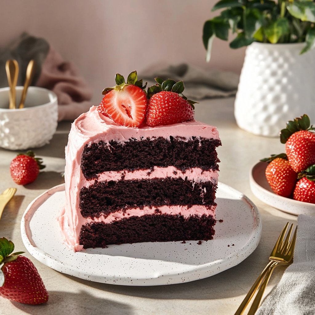 Strawberry Chocolate Cake