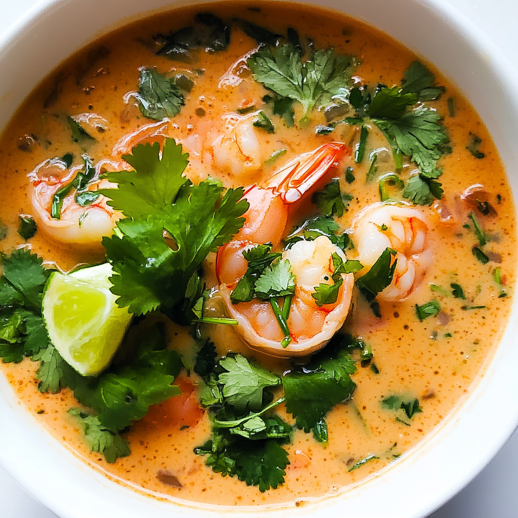 Easy Coconut Curry Shrimp Soup