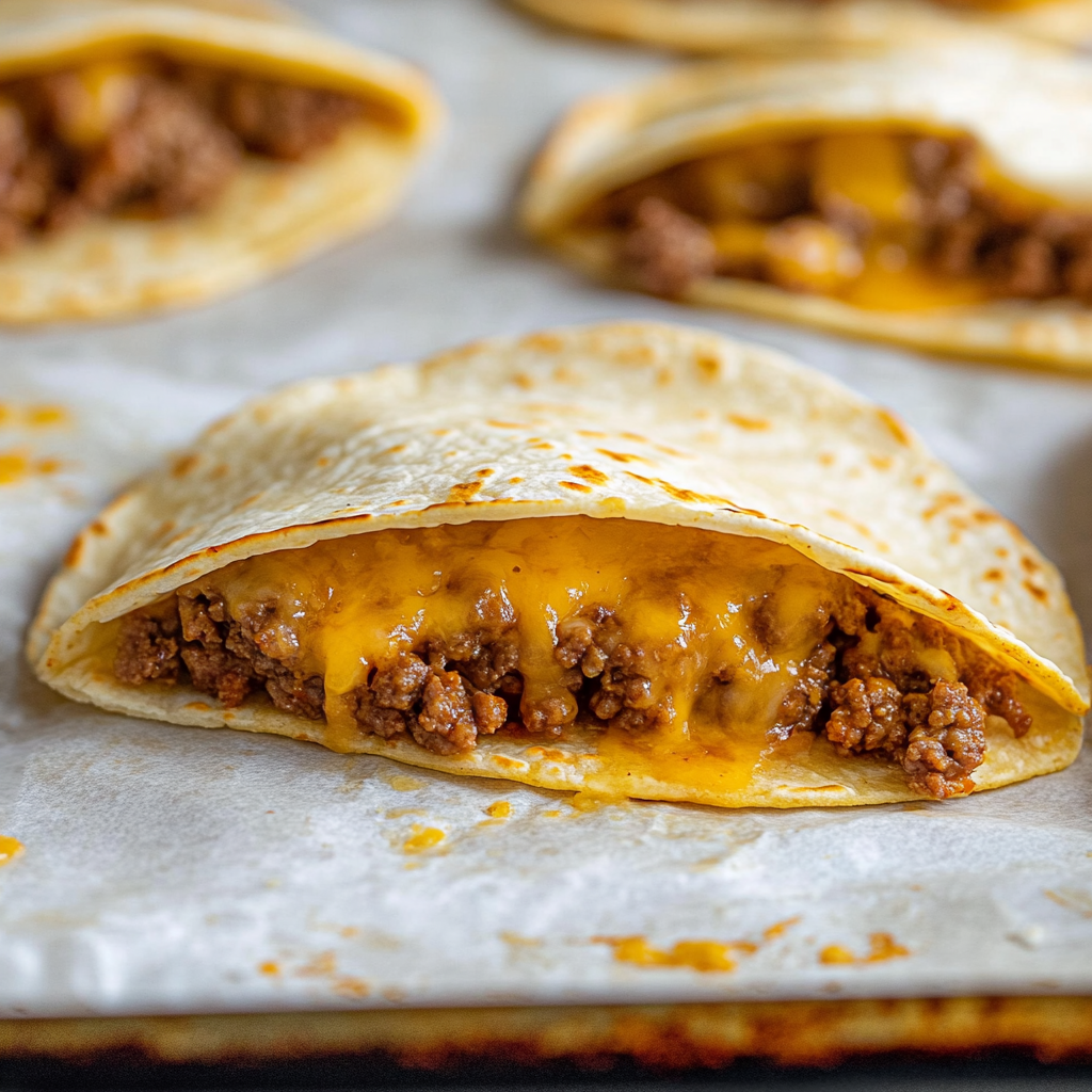 Ground Beef Baked Tacos