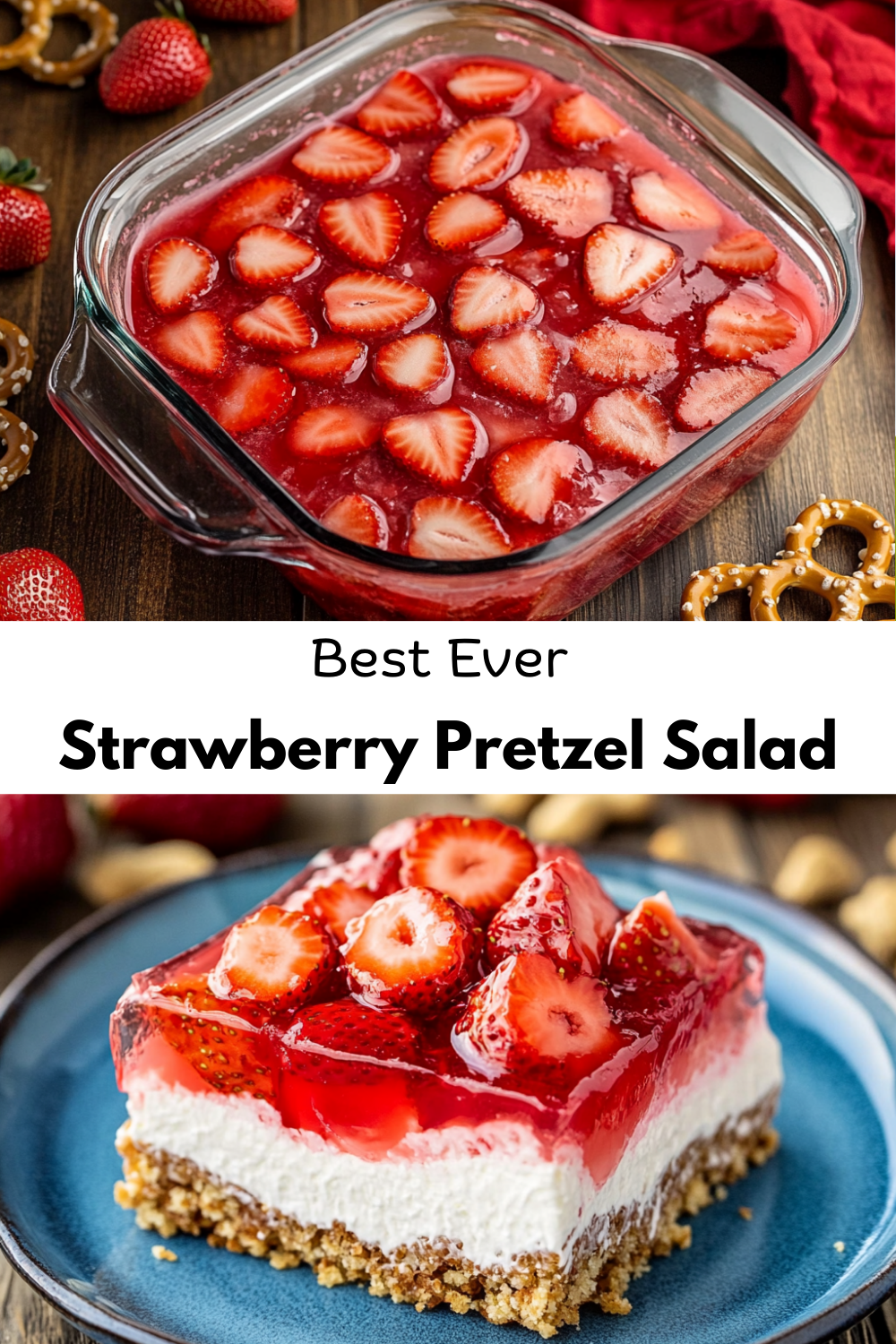 Best Ever Strawberry Pretzel Salad