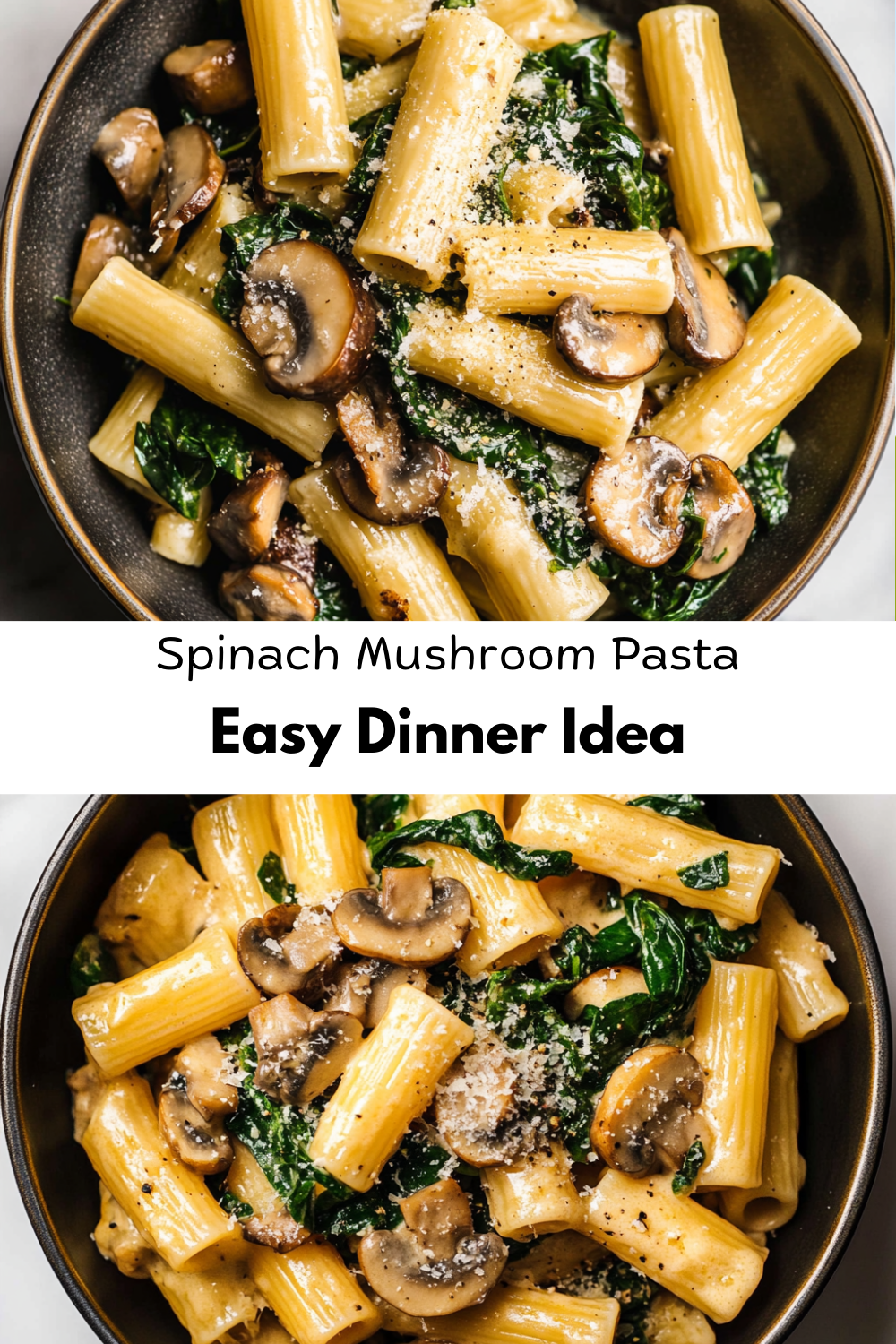 Spinach Mushroom Pasta