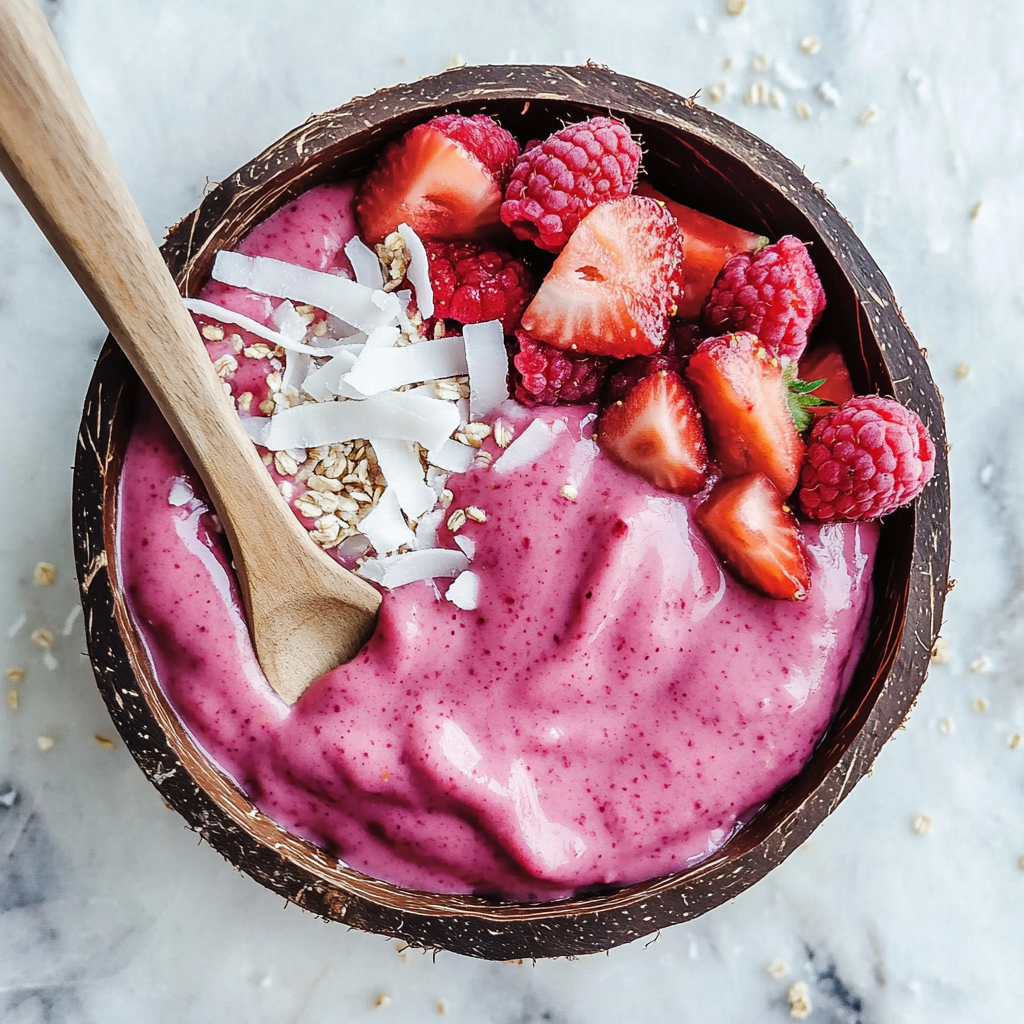 The Best Strawberry Banana Smoothie Bowl!