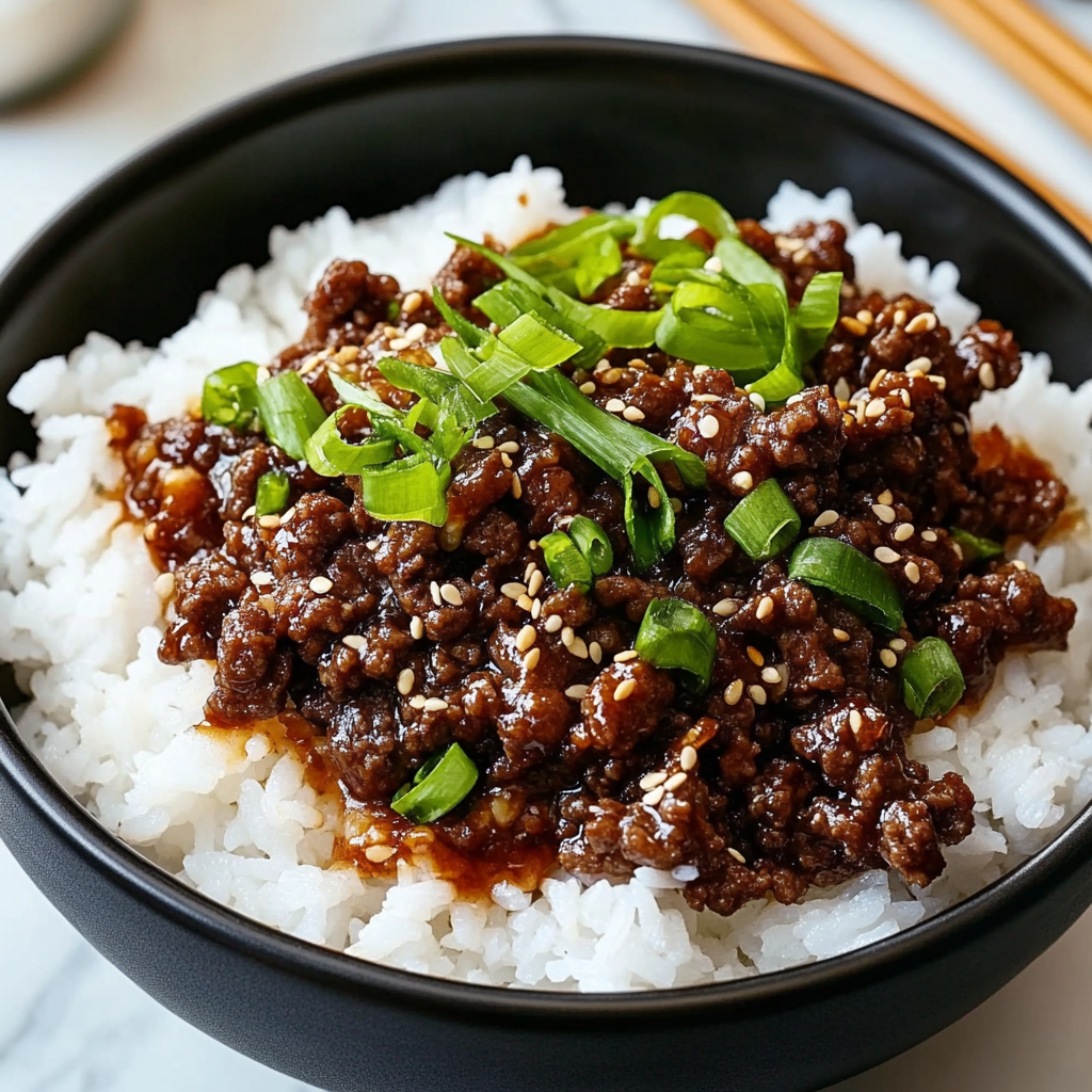 Korean Ground Beef Bowl