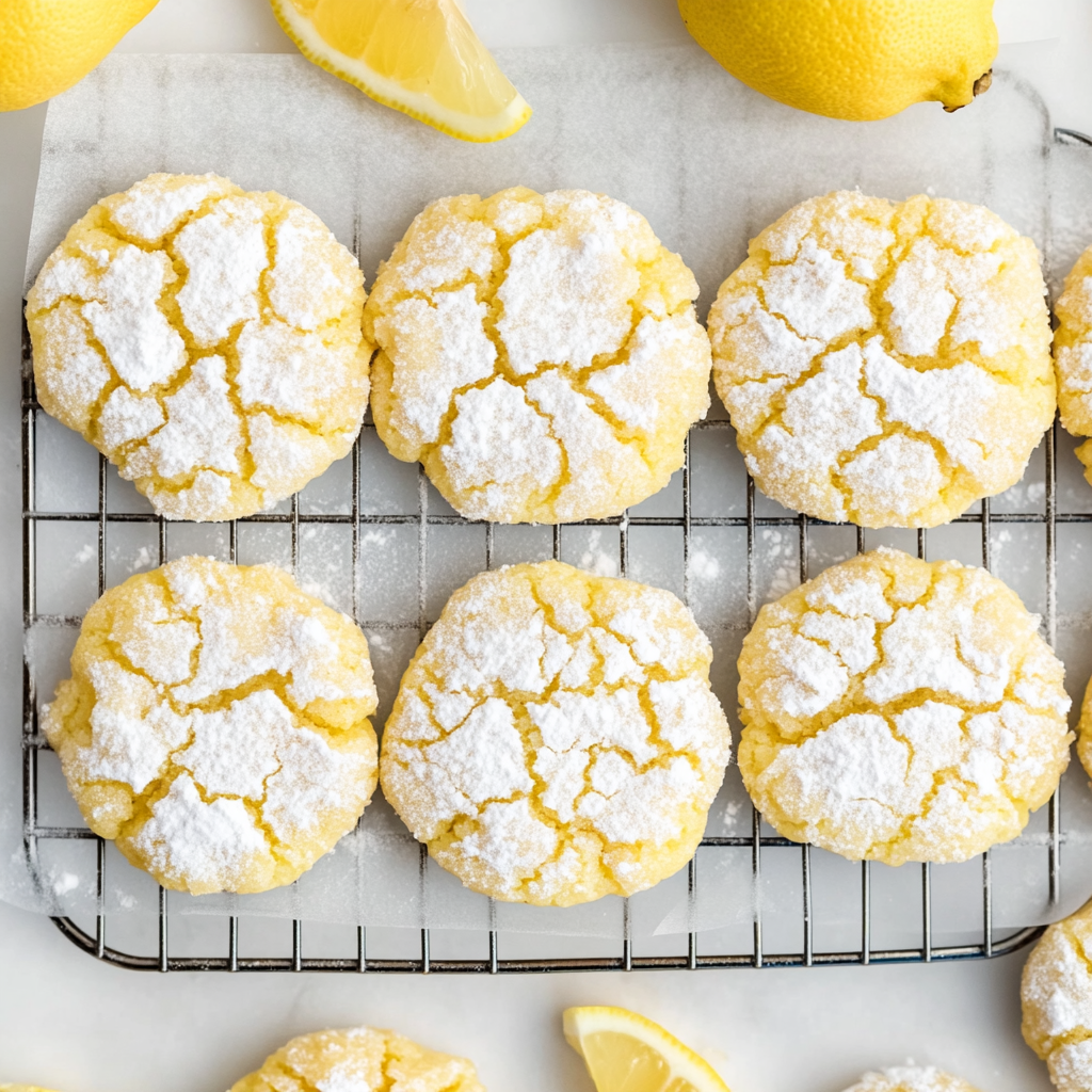 Lemon Crinkle Cookies