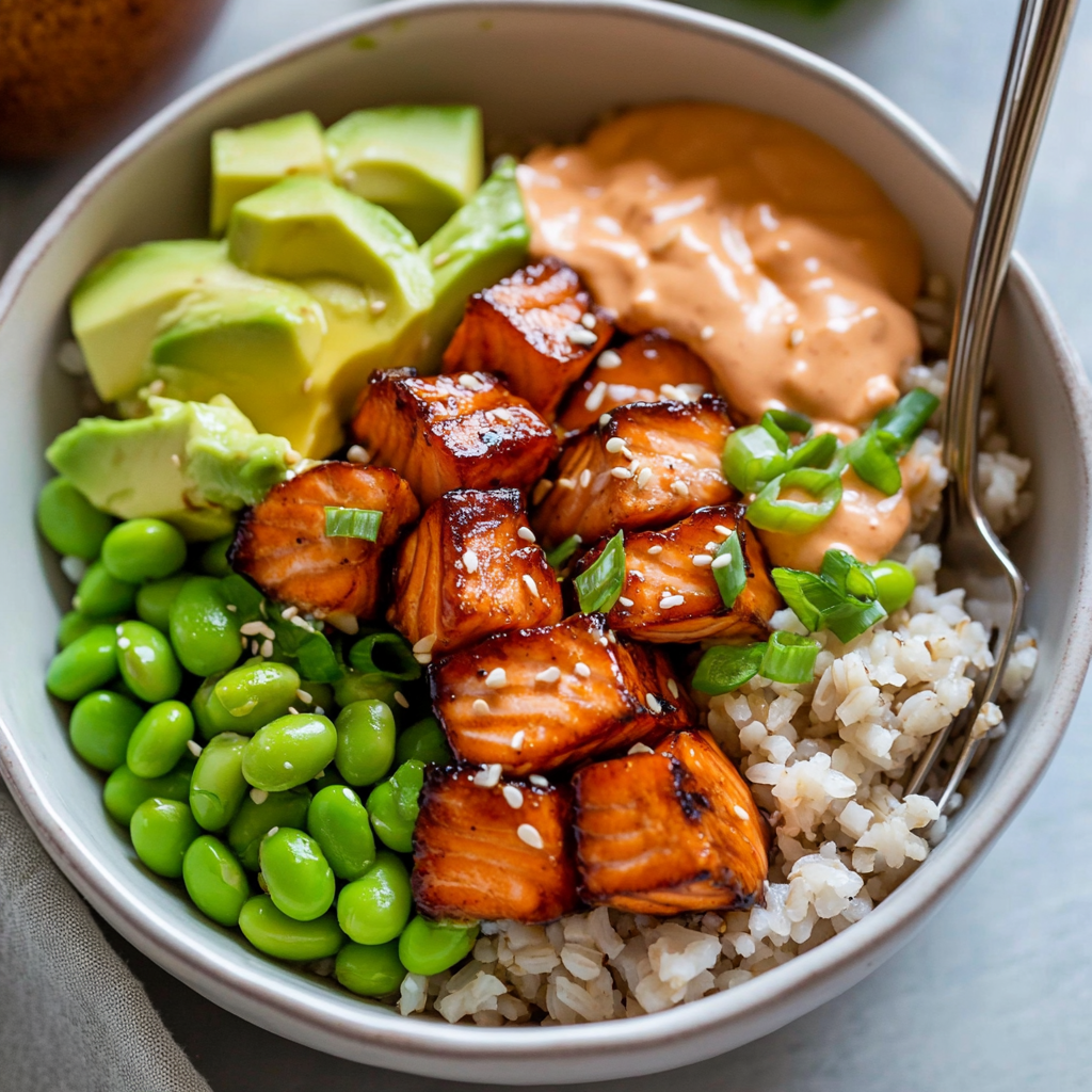 Salmon Teriyaki Bowl