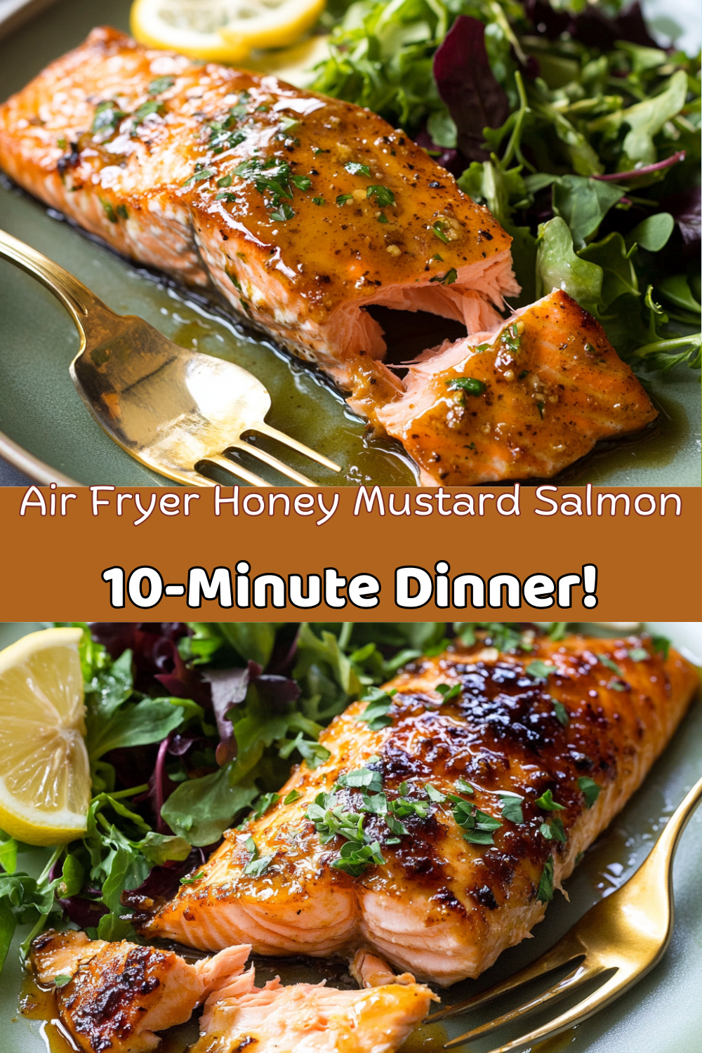 Air Fryer Honey Mustard Salmon