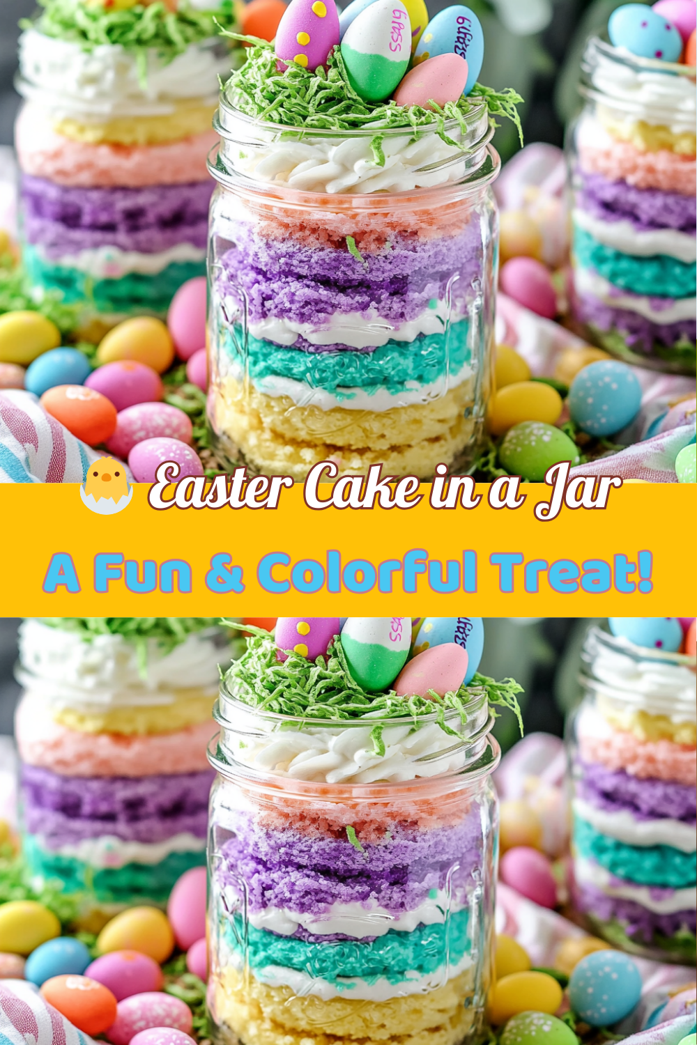 Easter Cake in a Jar