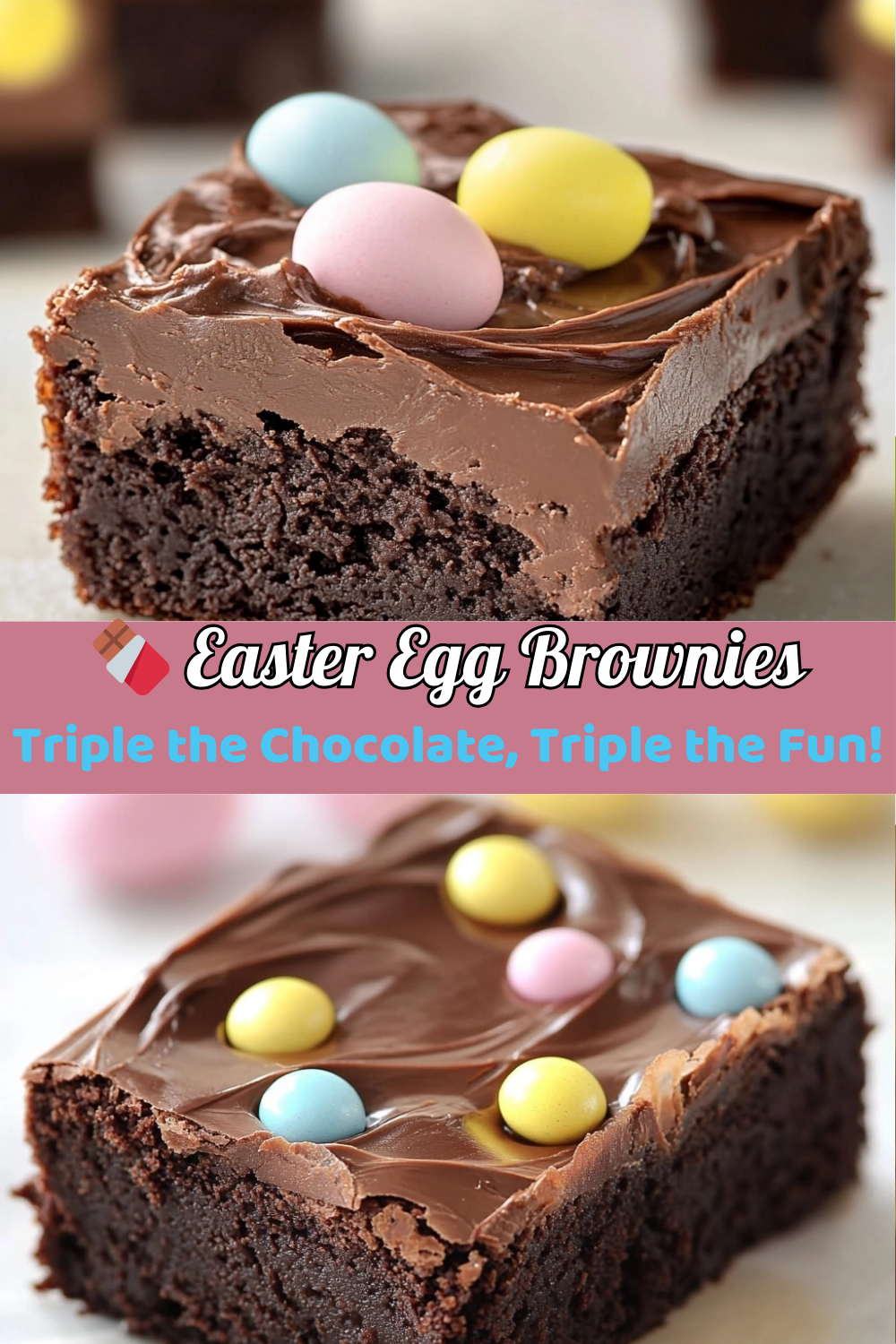 Easter Egg Brownies