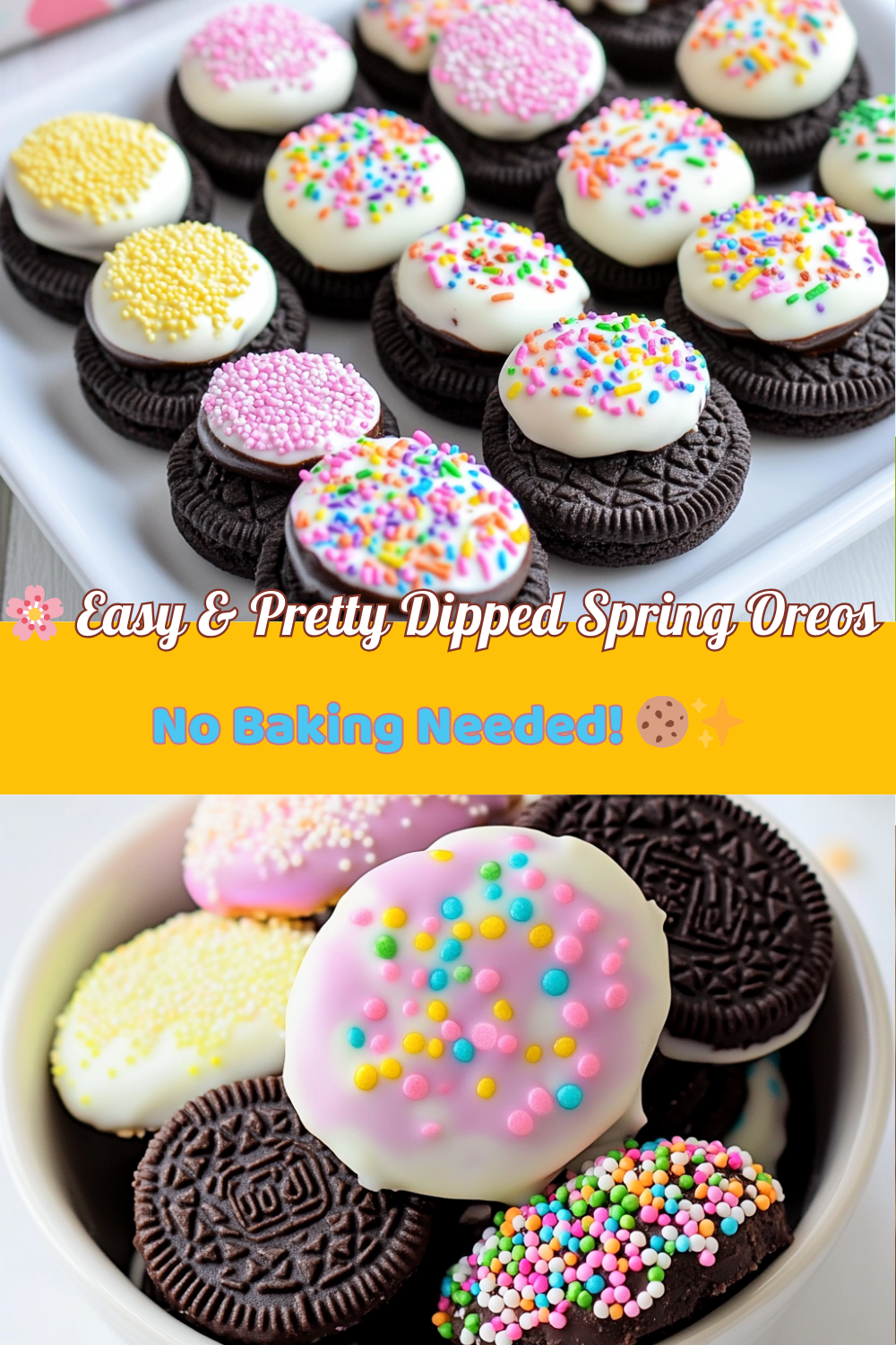 Dipped Spring Oreos