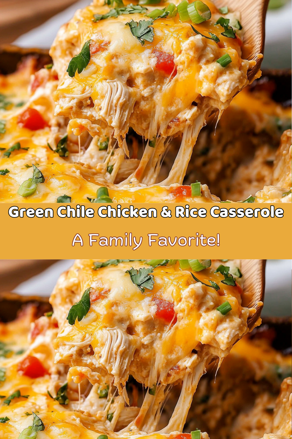 Green Chile Chicken & Rice Casserole