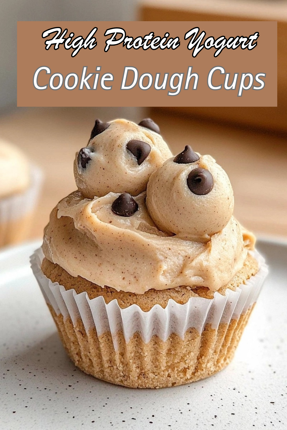 High-Protein Yogurt Cookie Dough Cups 