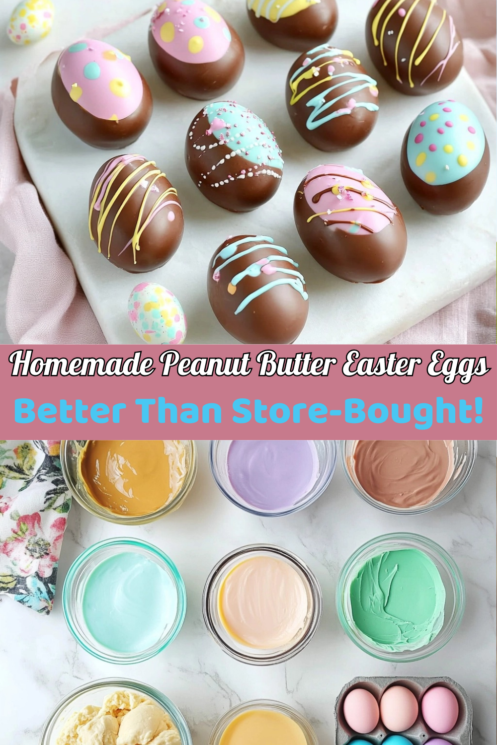 Homemade Peanut Butter Easter Eggs