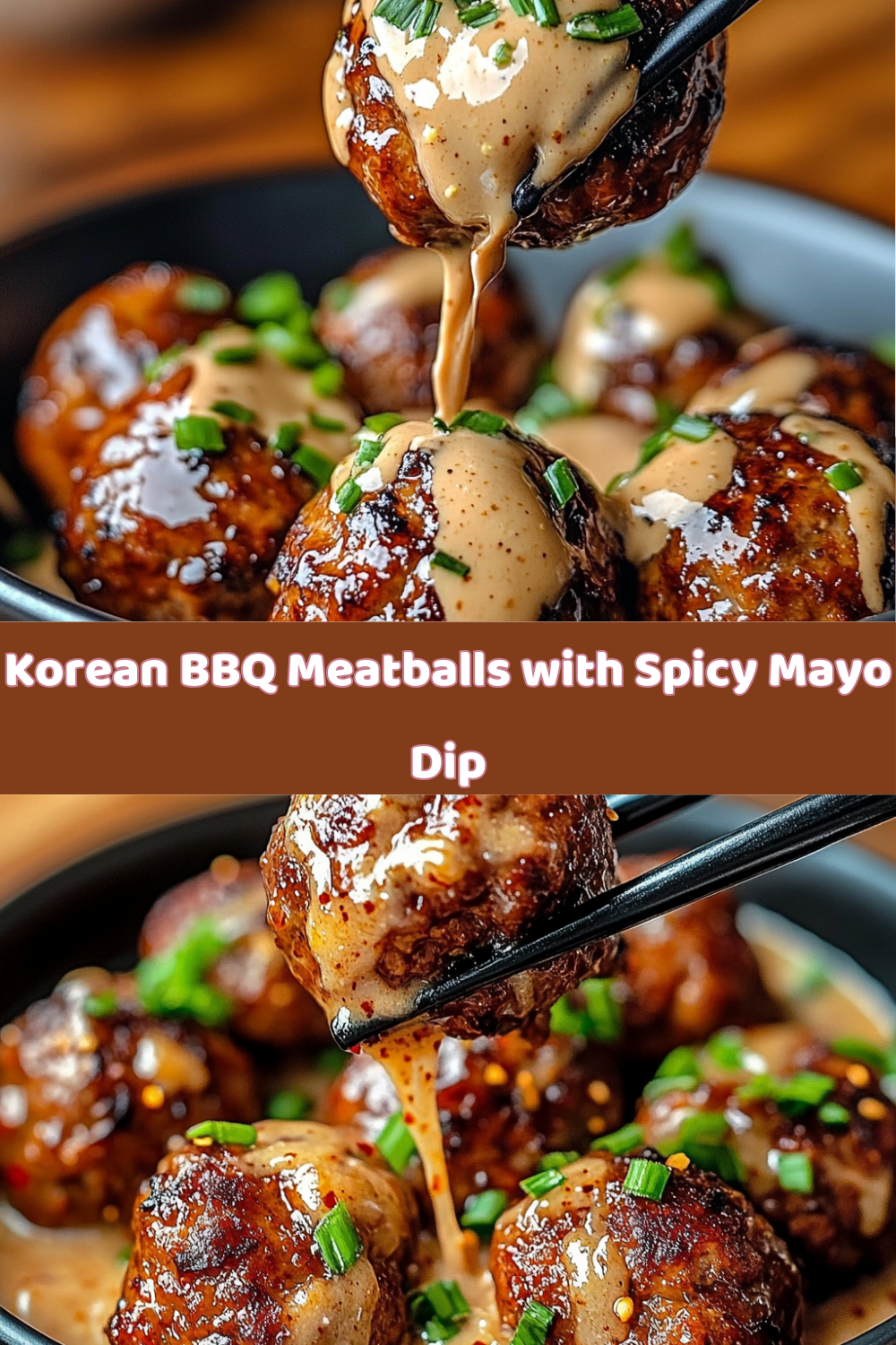 Juicy Korean BBQ Meatballs with Spicy Mayo Dip – Perfect for Dinner!