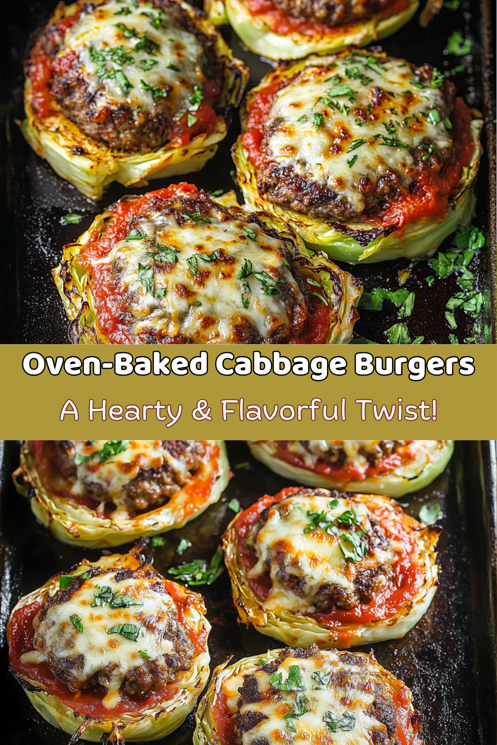 Oven-Baked Cabbage Burgers