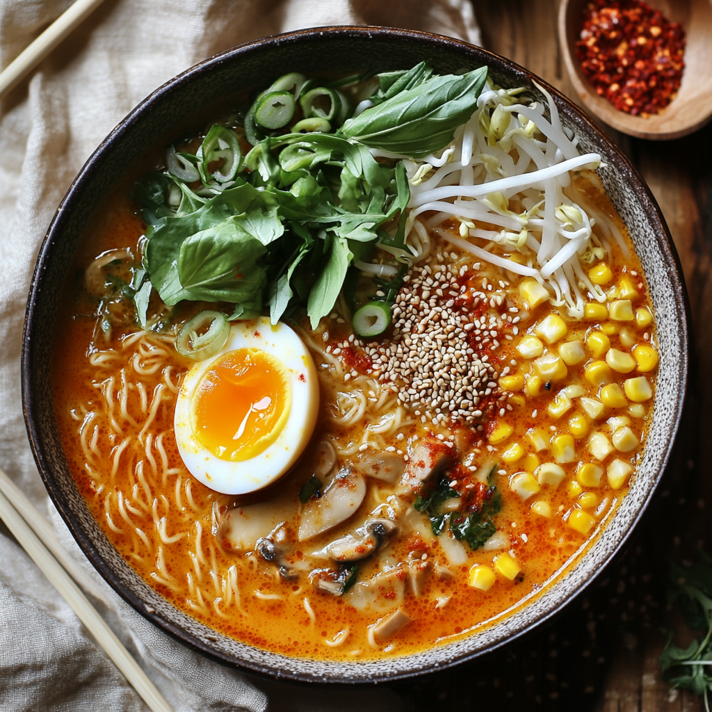 Homemade Spicy Miso Ramen