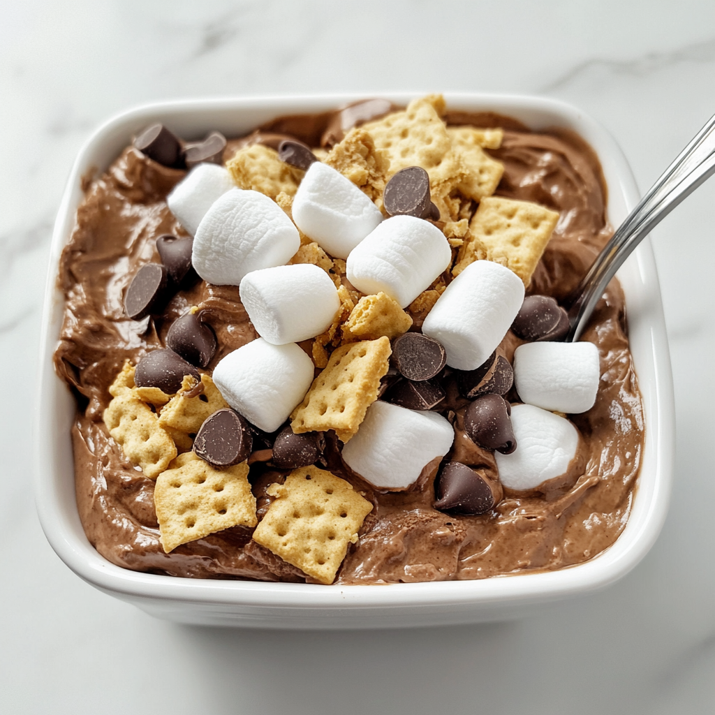 Double Chocolate Protein S’mores Bowl