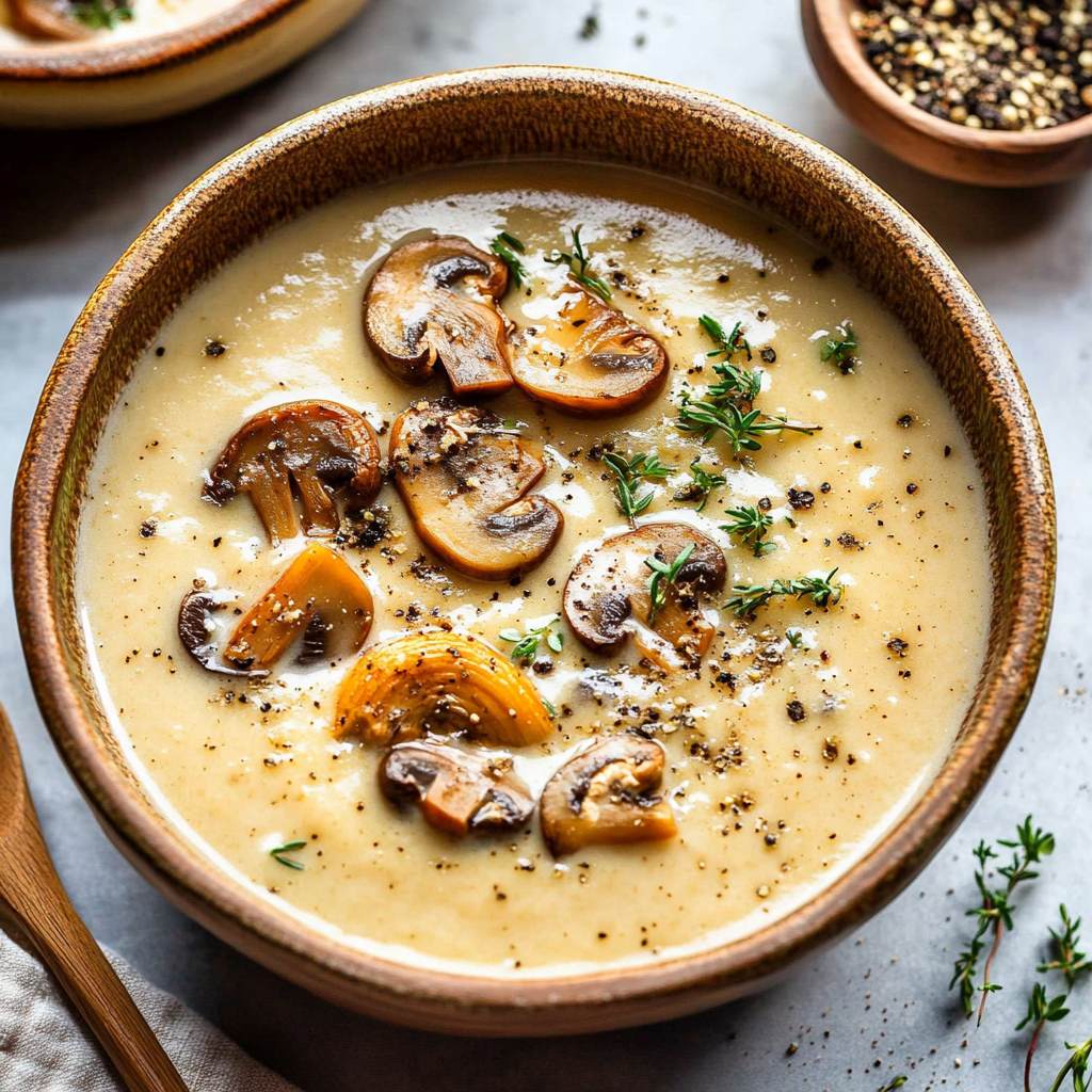 Hearty Wild Rice & Mushroom Soup