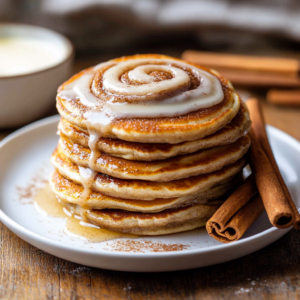 Cinnamon Roll Pancakes