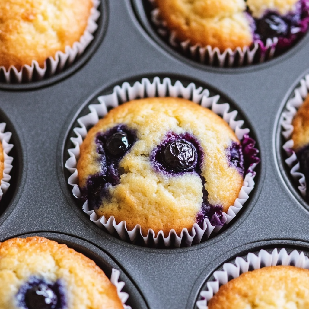 Cottage Cheese Blueberry Muffins