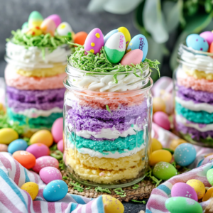 Easter Cake in a Jar