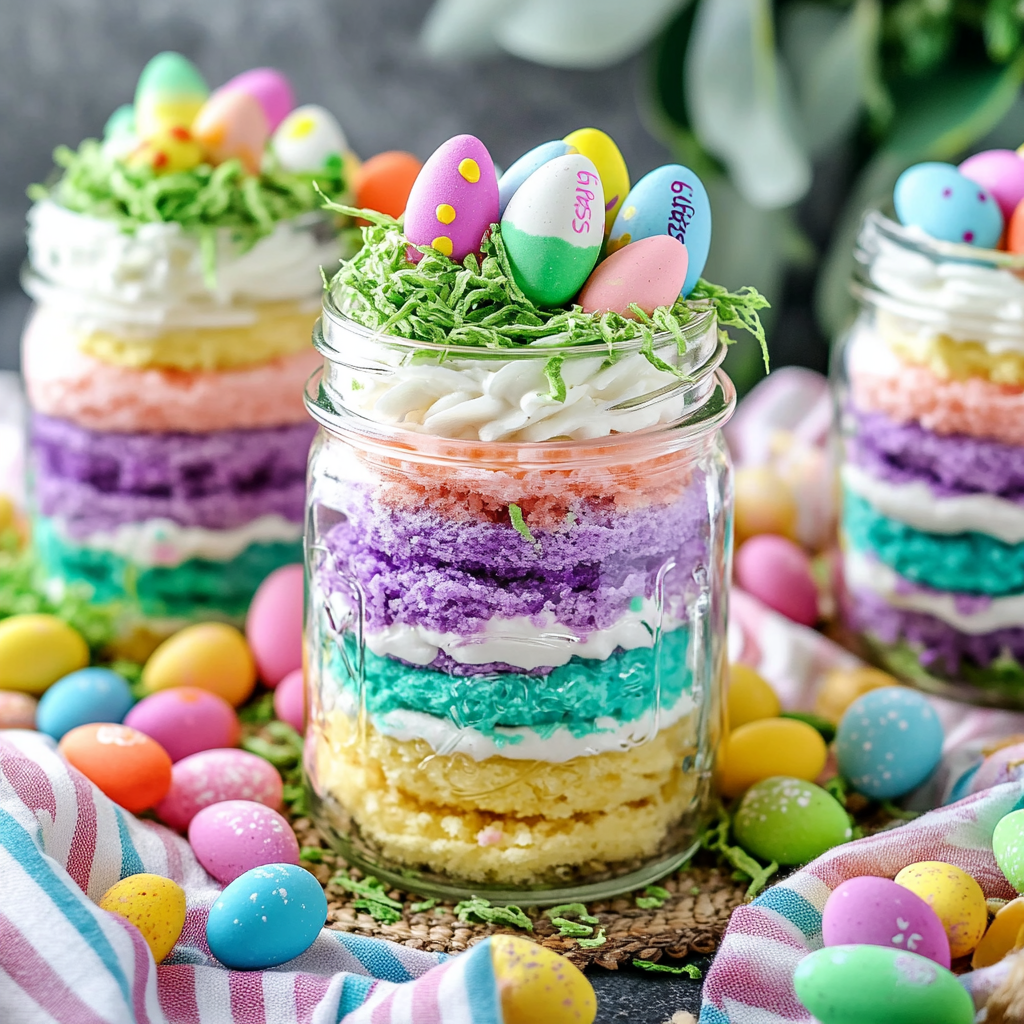 Easter Cake in a Jar