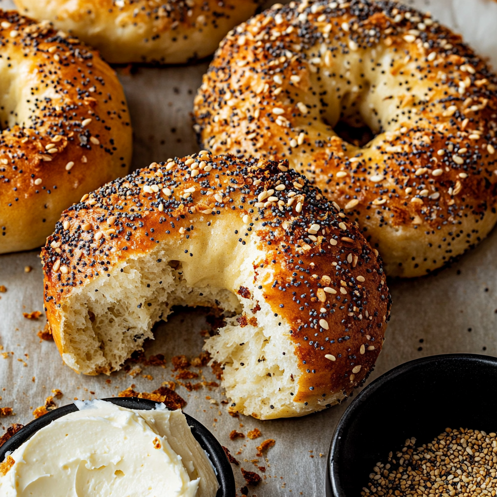 Cottage Cheese Protein Bagels