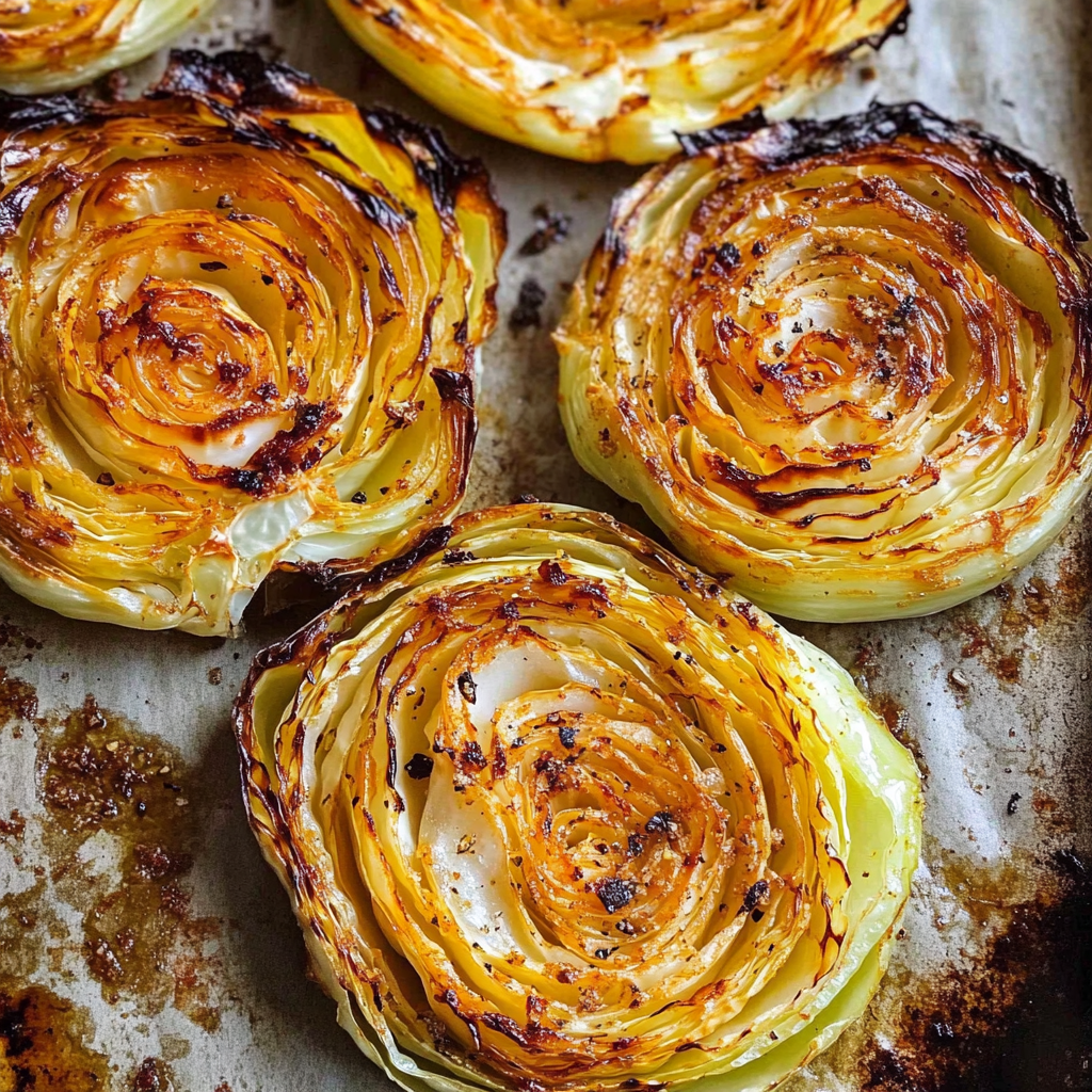 Crispy Roasted Cabbage Steaks