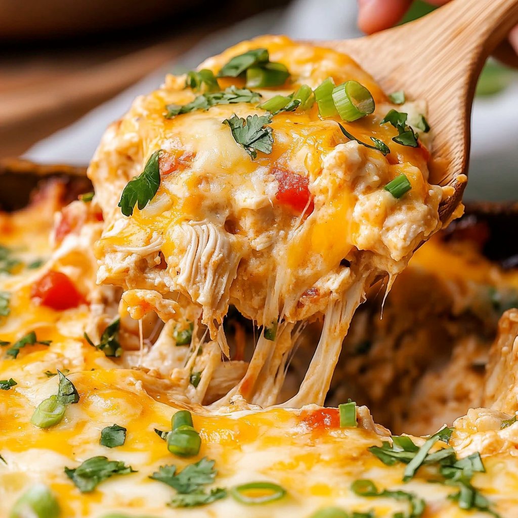 Green Chile Chicken & Rice Casserole