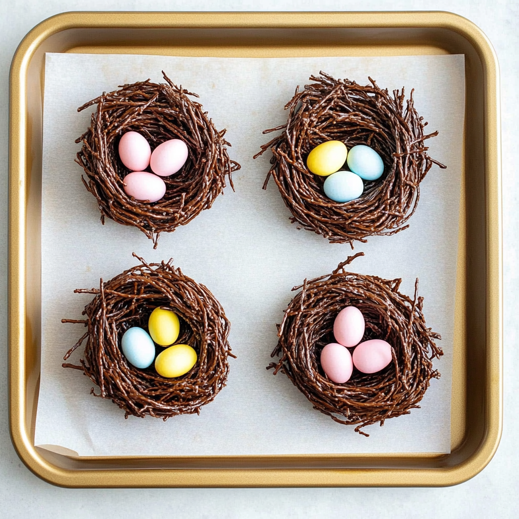 No-Bake Chocolate Coconut Nests