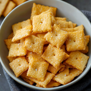 Crispy Sourdough Cheese Crackers