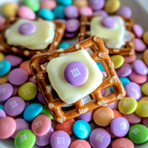 M&M White Chocolate Pretzel Bites