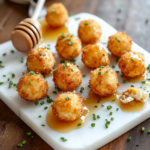 Crispy Goat Cheese Poppers with Honey