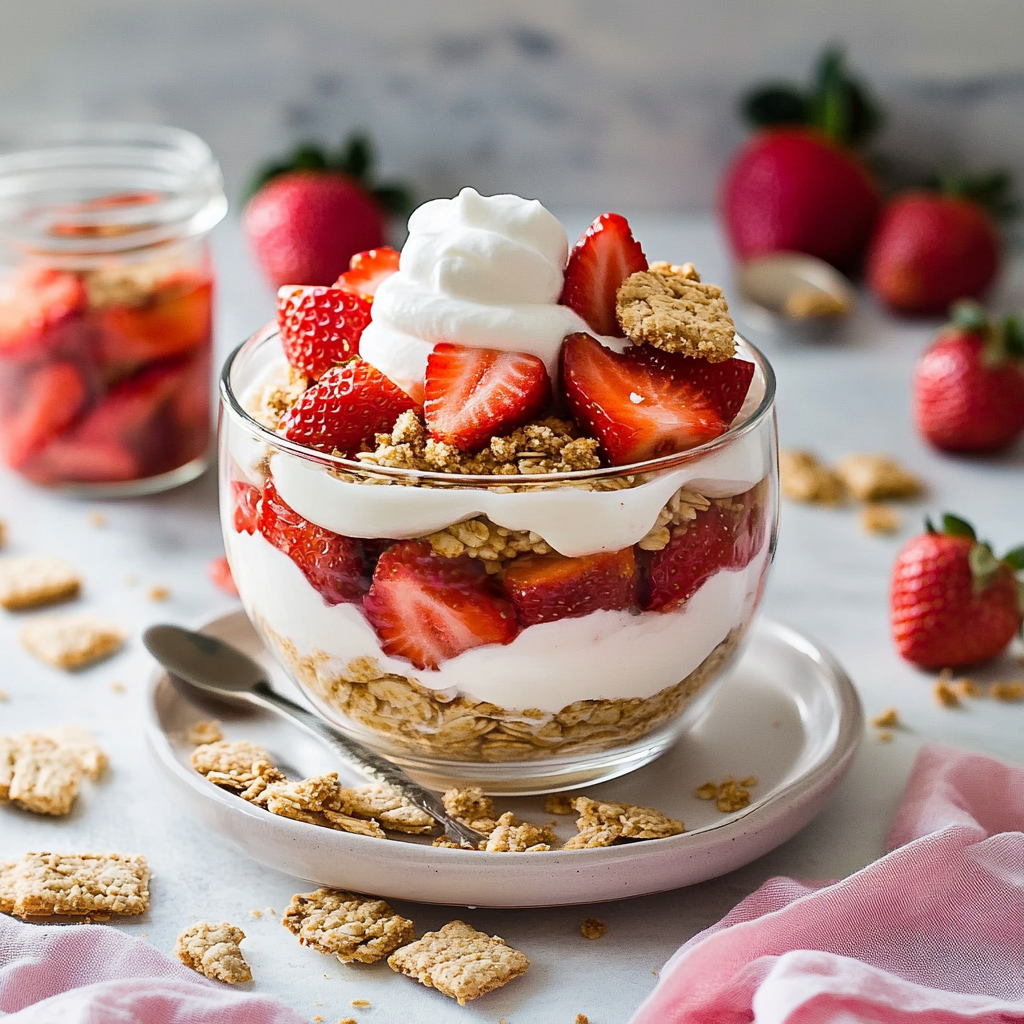 Strawberry Cheesecake Overnight Oats
